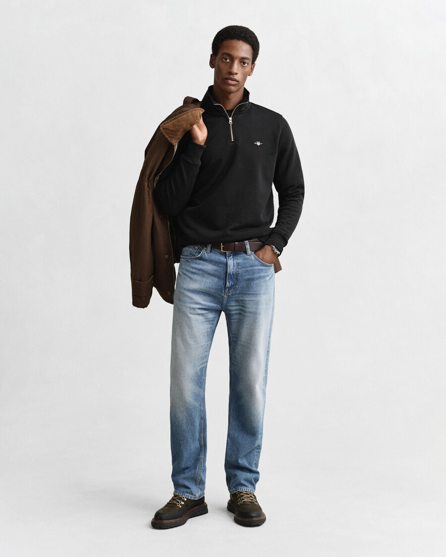 shield halfzip sweatshirt - zwart