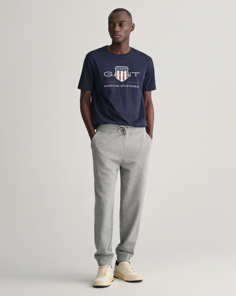 shield joggingbroek - grijs gemêleerd