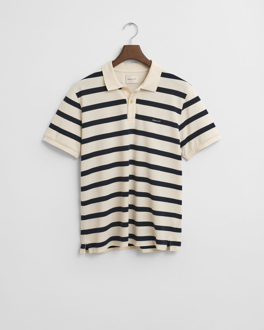 gestreept poloshirt - crème