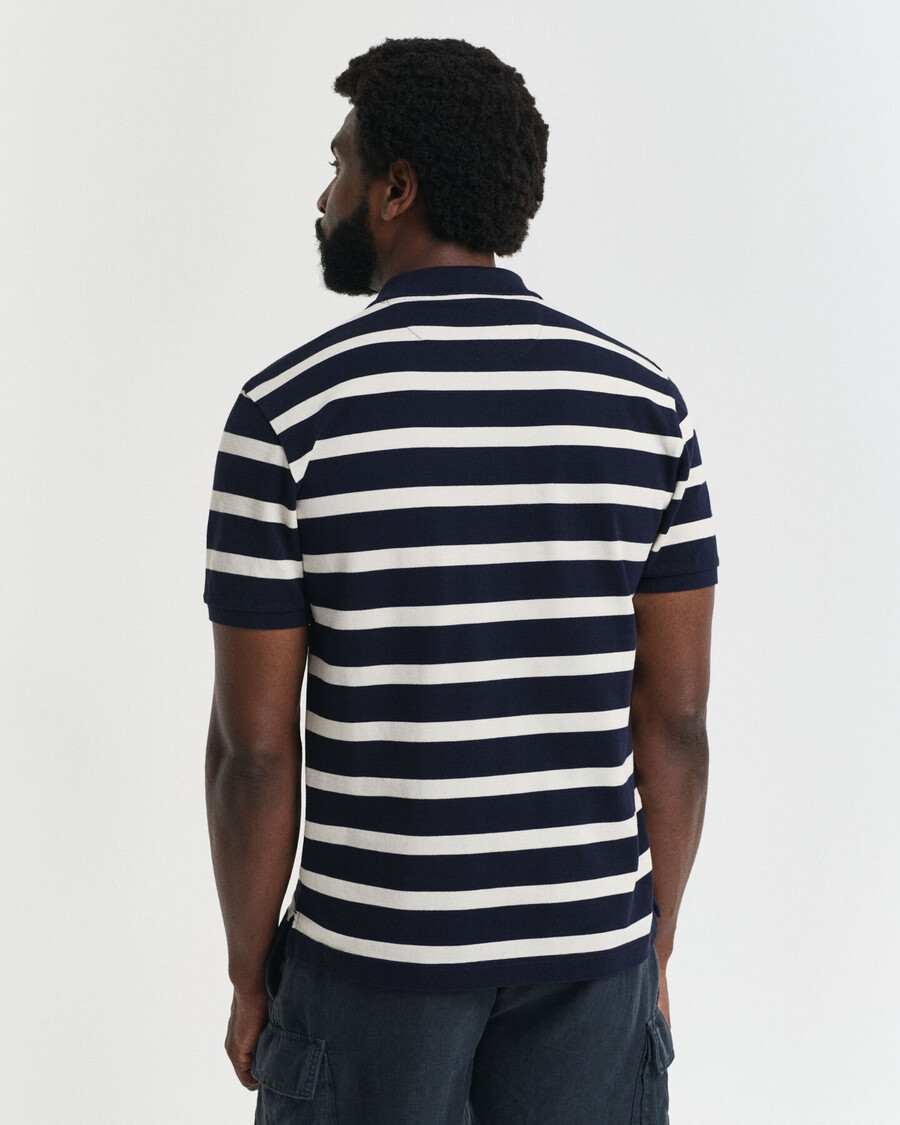 gestreept poloshirt - avondblauw