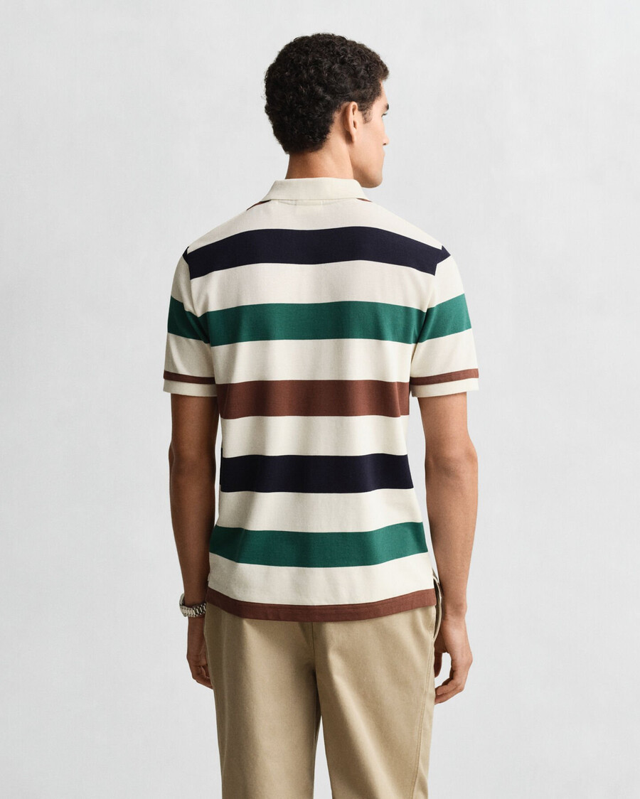 gestreept poloshirt - crème