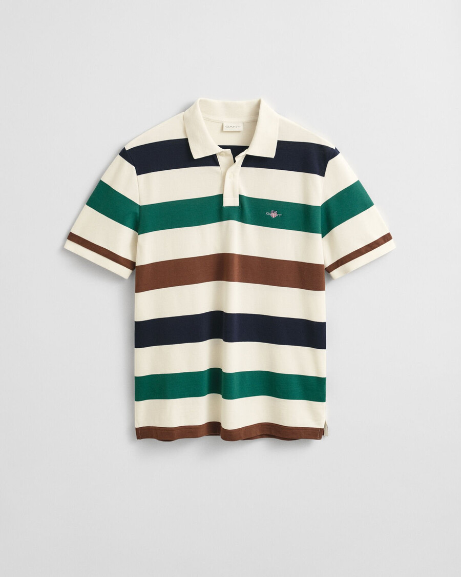 gestreept poloshirt - crème