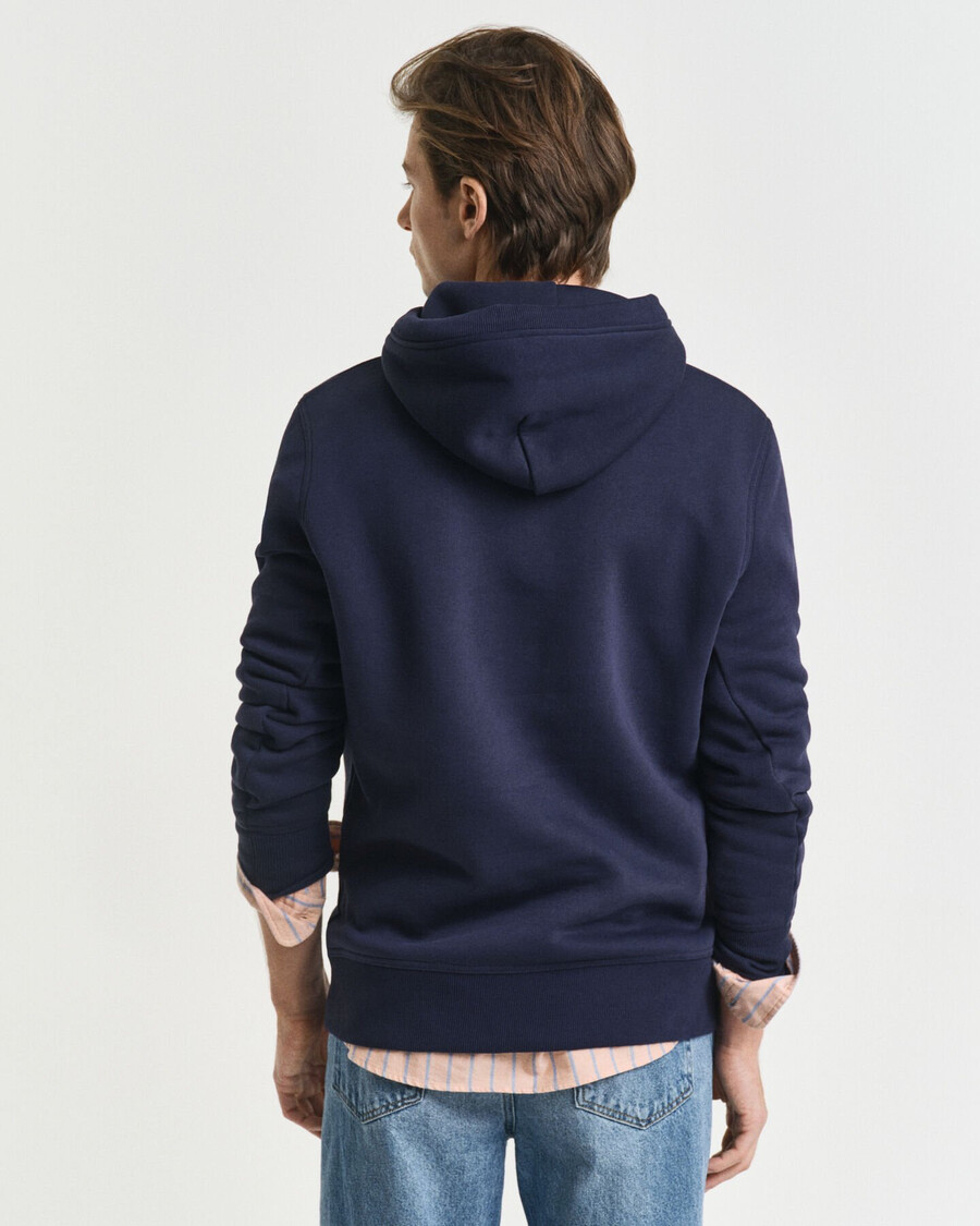 archive shield hoodie - avondblauw