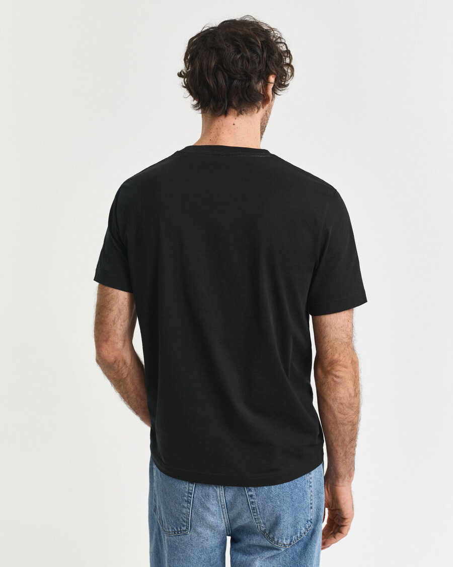 geborduurd archive shield t-shirt - zwart