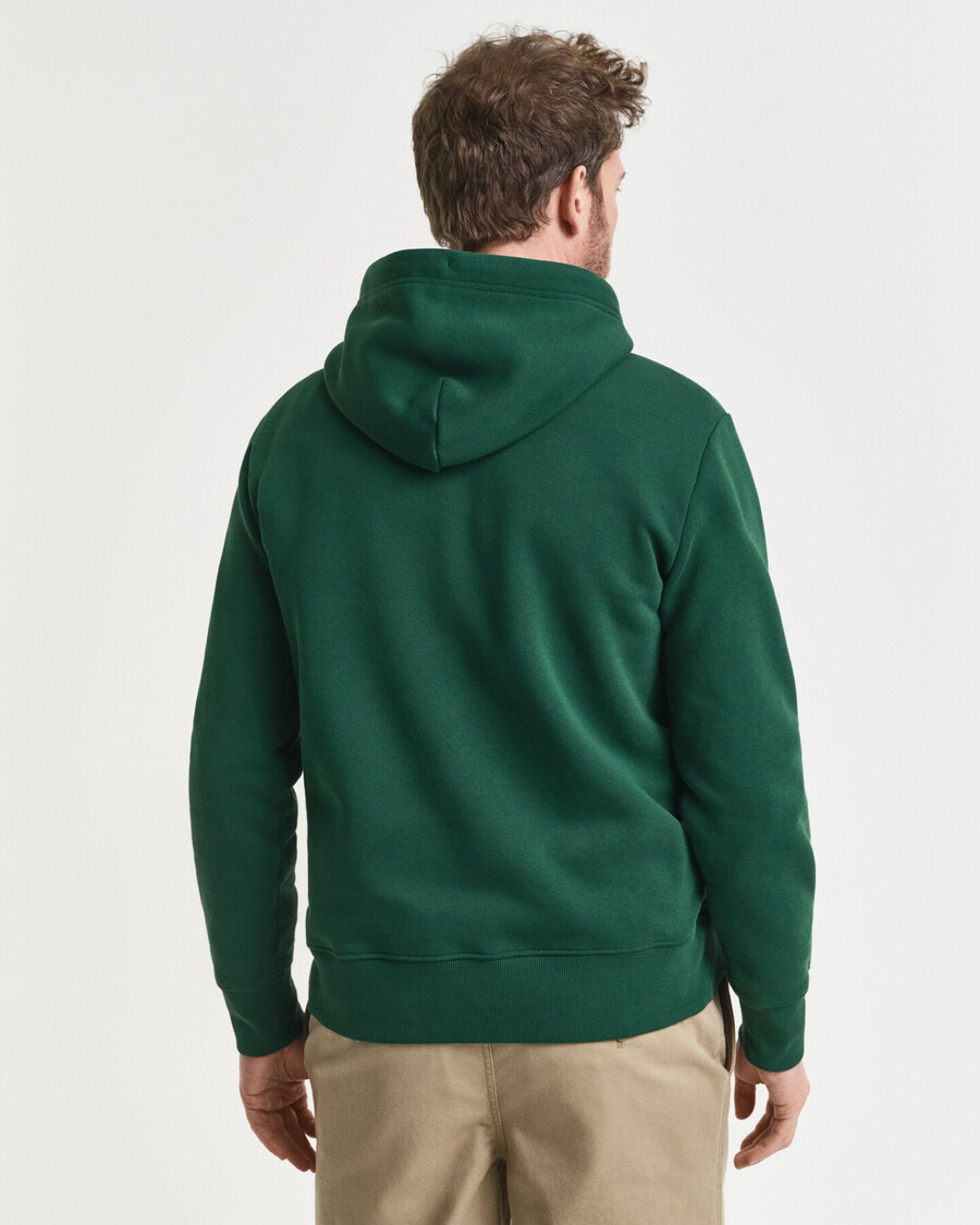 hoodie met logo en logo - bosgroen