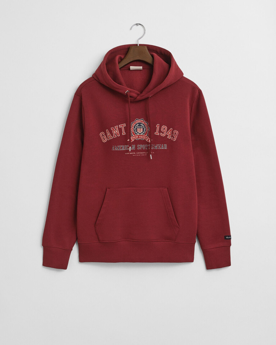 hoodie met logo en logo - plumped red