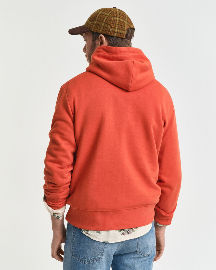 hoodie met logo en logo - diep oranje