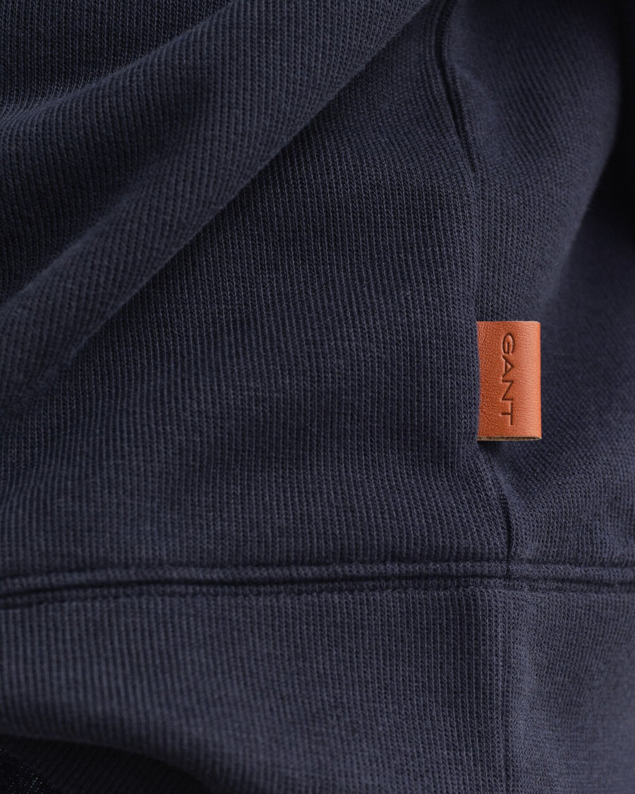 lichtblauwe halfrits sweater met ribboord - evening blue