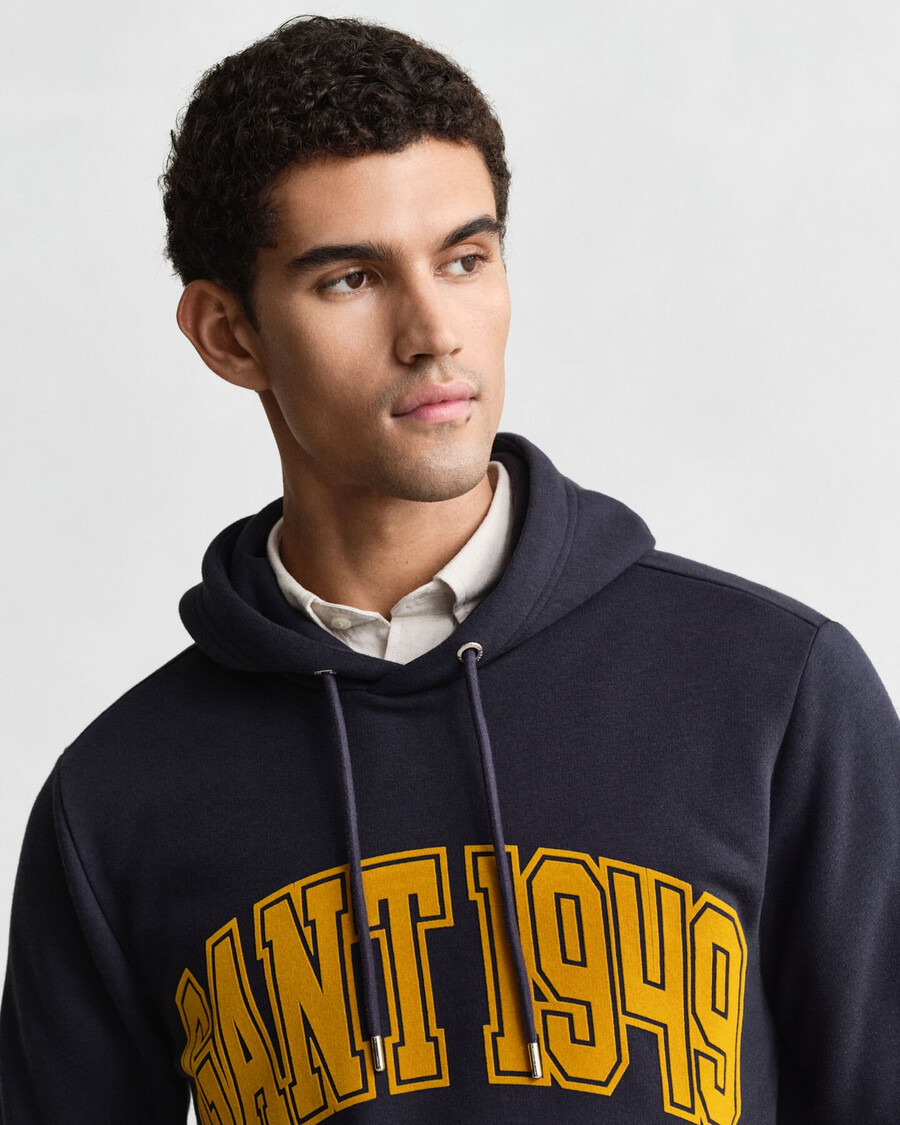 hoodie met print - avondblauw