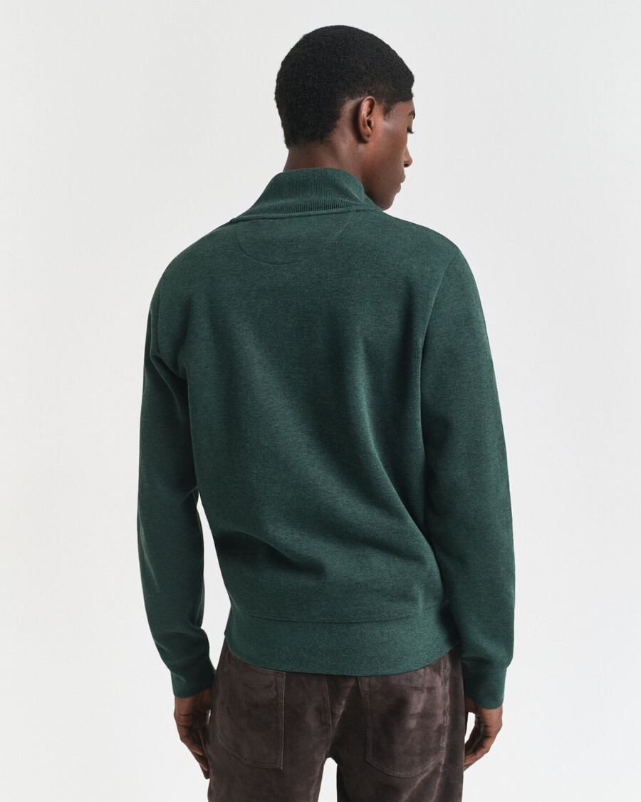 sacker rib halfzip sweatshirt - tartan groen