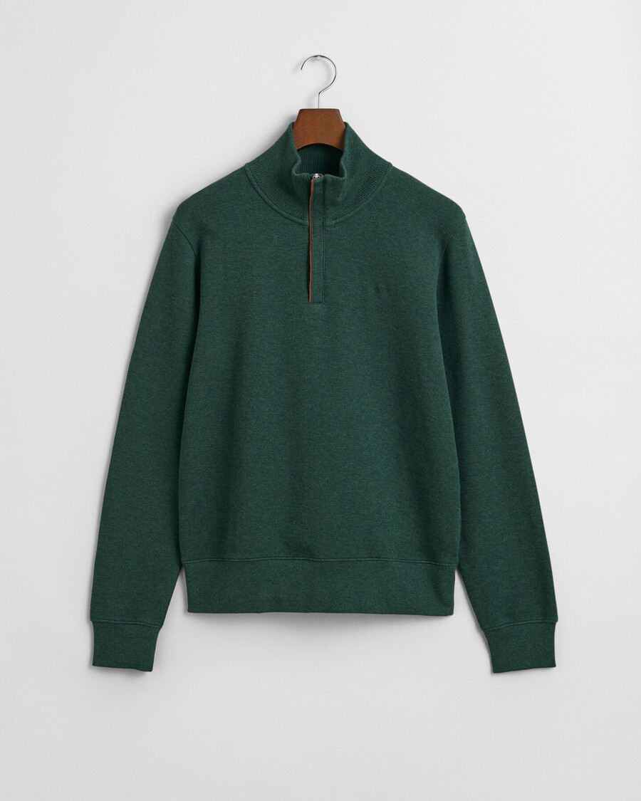 sacker rib halfzip sweatshirt - tartan groen