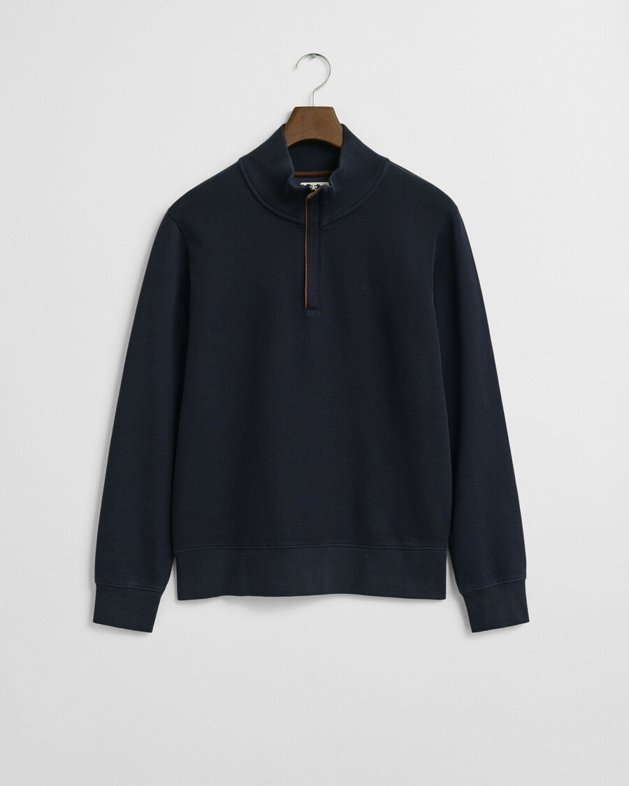 sacker rib halfzip sweatshirt - avondblauw