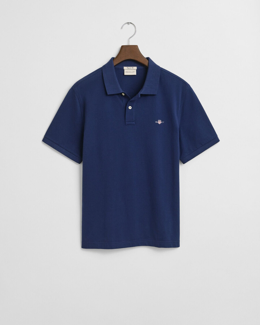 poloshirt met normale pasvorm en piqué-afwerking - perzisch blauw