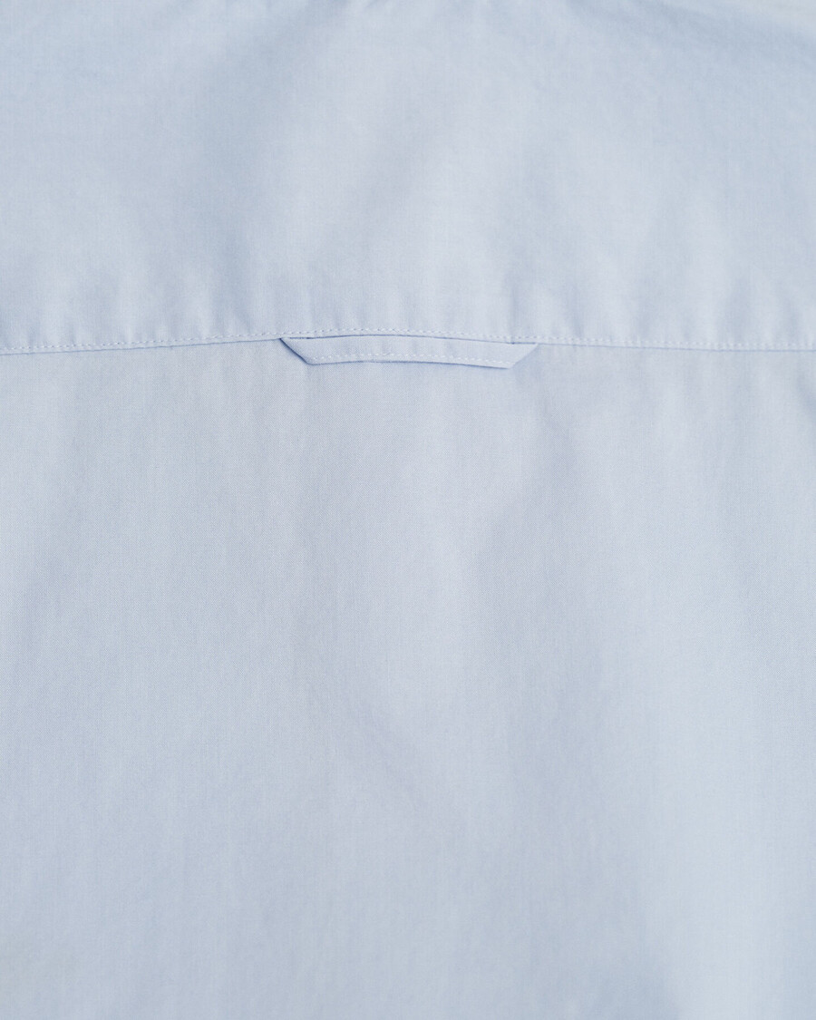 slim fit klassiek poplin shirt - lichtblauw