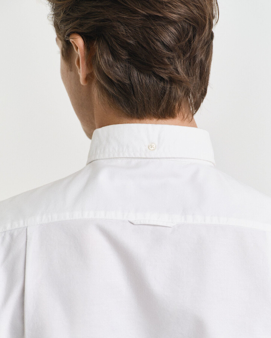 slim fit klassiek oxford overhemd - wit