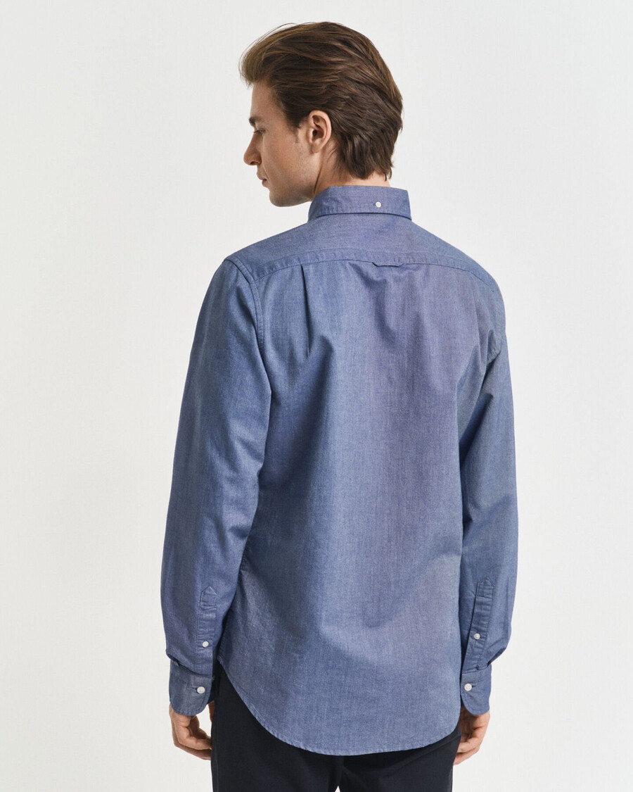 slim fit klassiek oxford overhemd - perzisch blauw