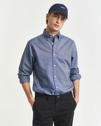 slim fit klassiek oxford overhemd - perzisch blauw