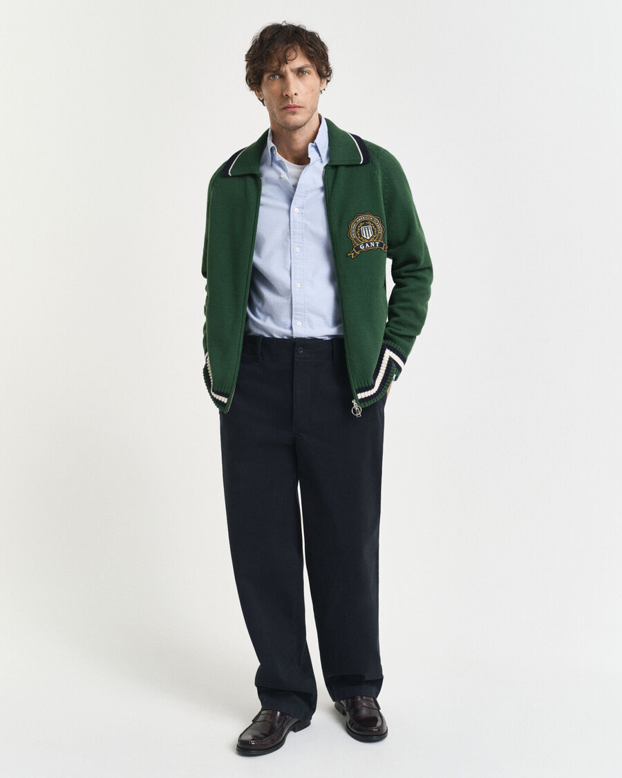 slim fit klassiek oxford overhemd - lichtblauw