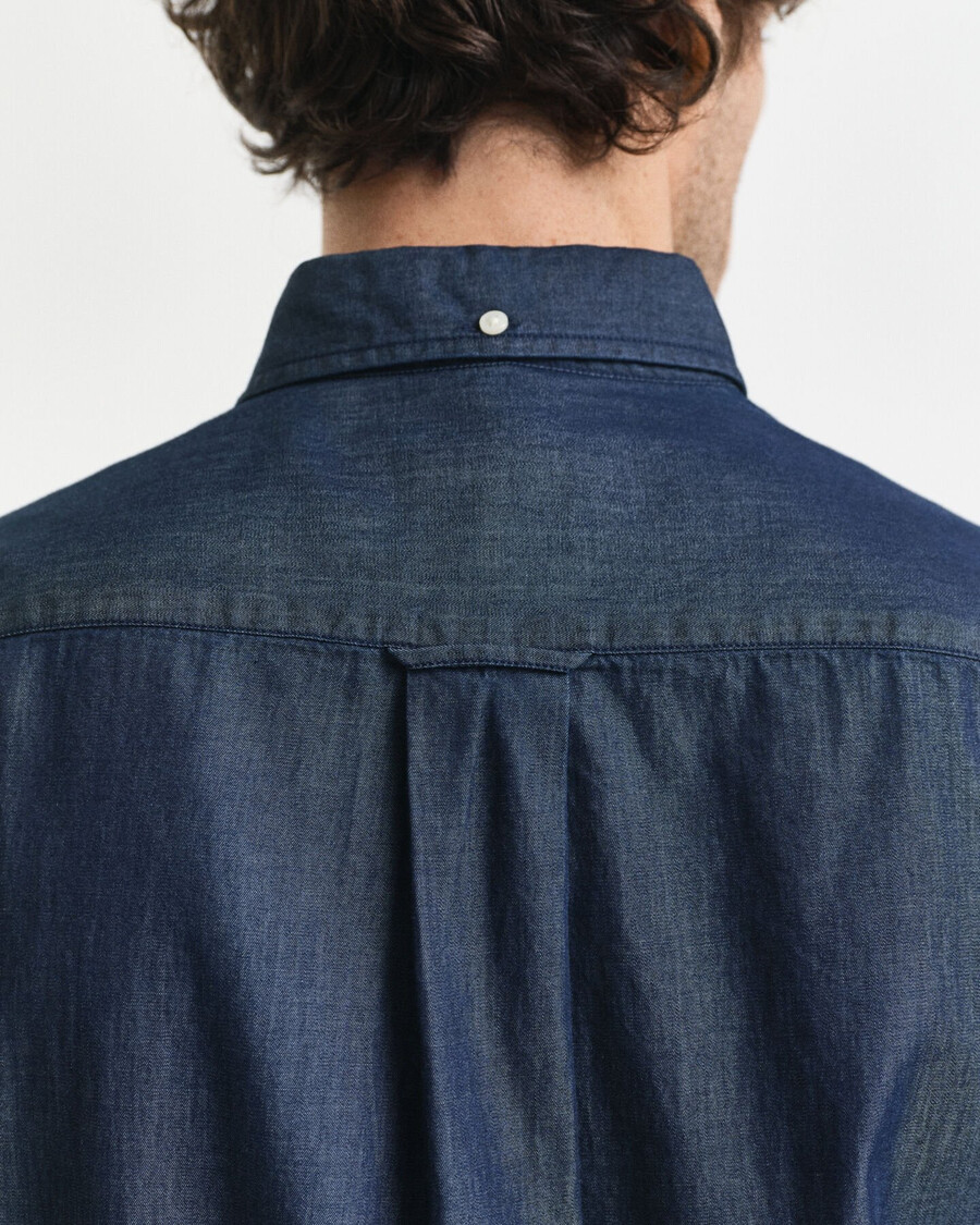regular fit indigo shirt - donker indigo