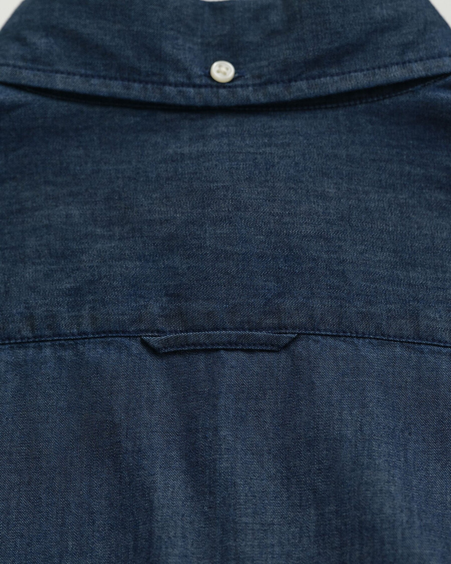 slim fit indigo shirt - donker indigo