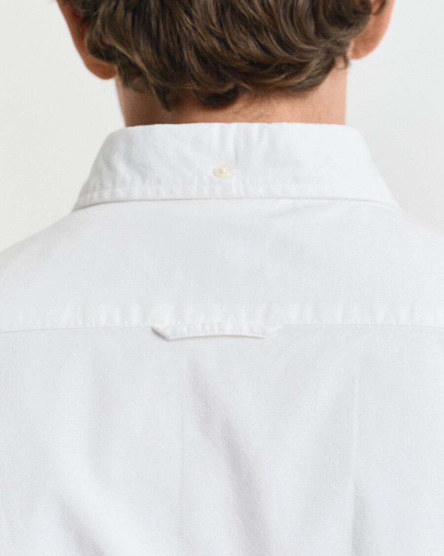 slim fit oxford stretch shirt - wit