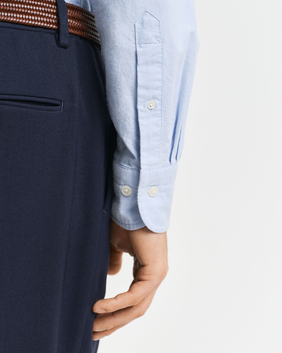 slim fit oxford stretch shirt - lichtblauw