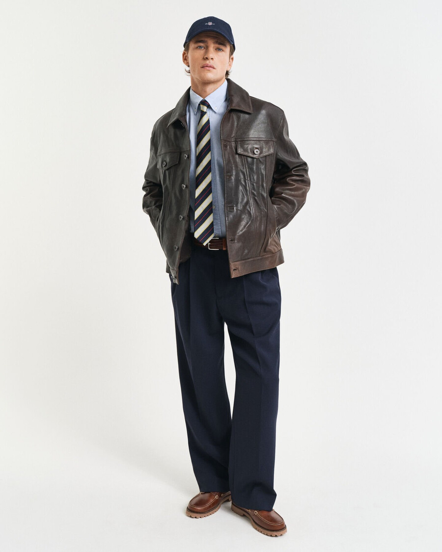 slim fit oxford stretch shirt - lichtblauw