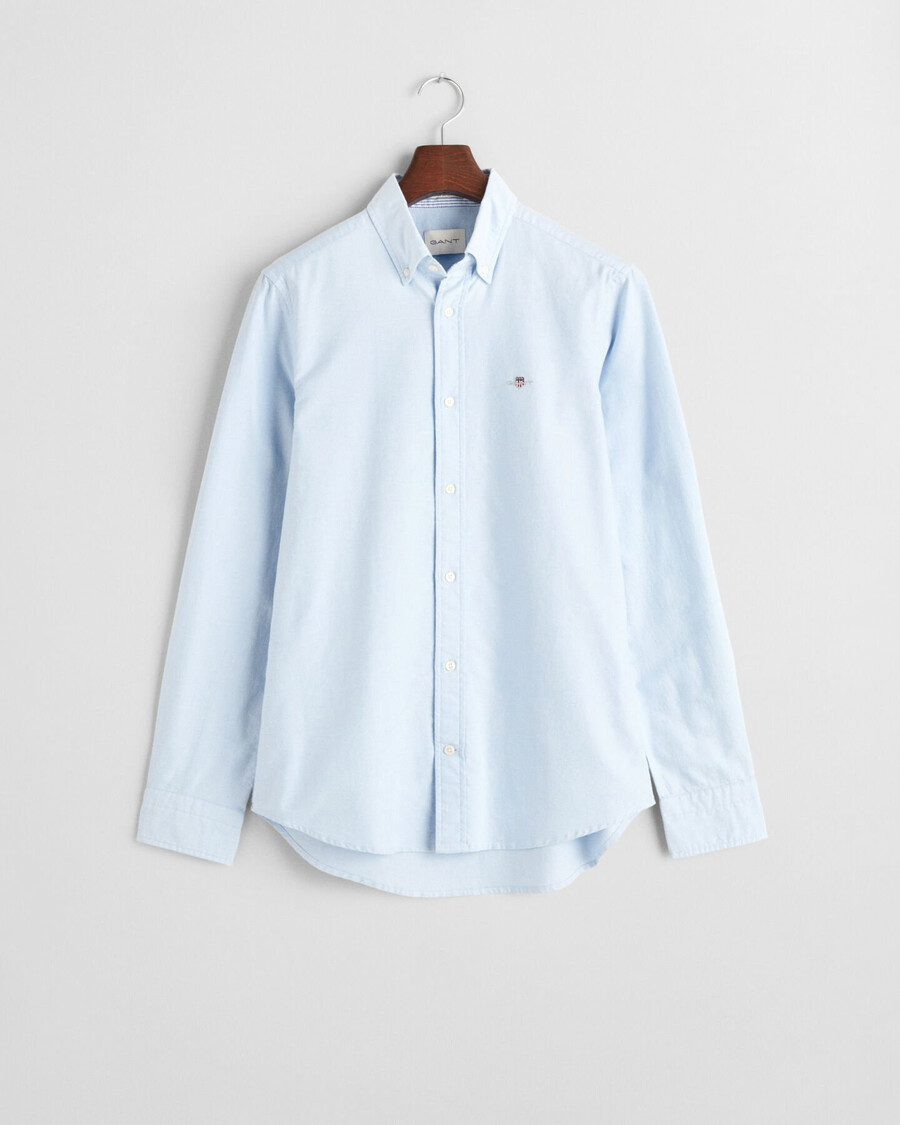slim fit oxford stretch shirt - lichtblauw