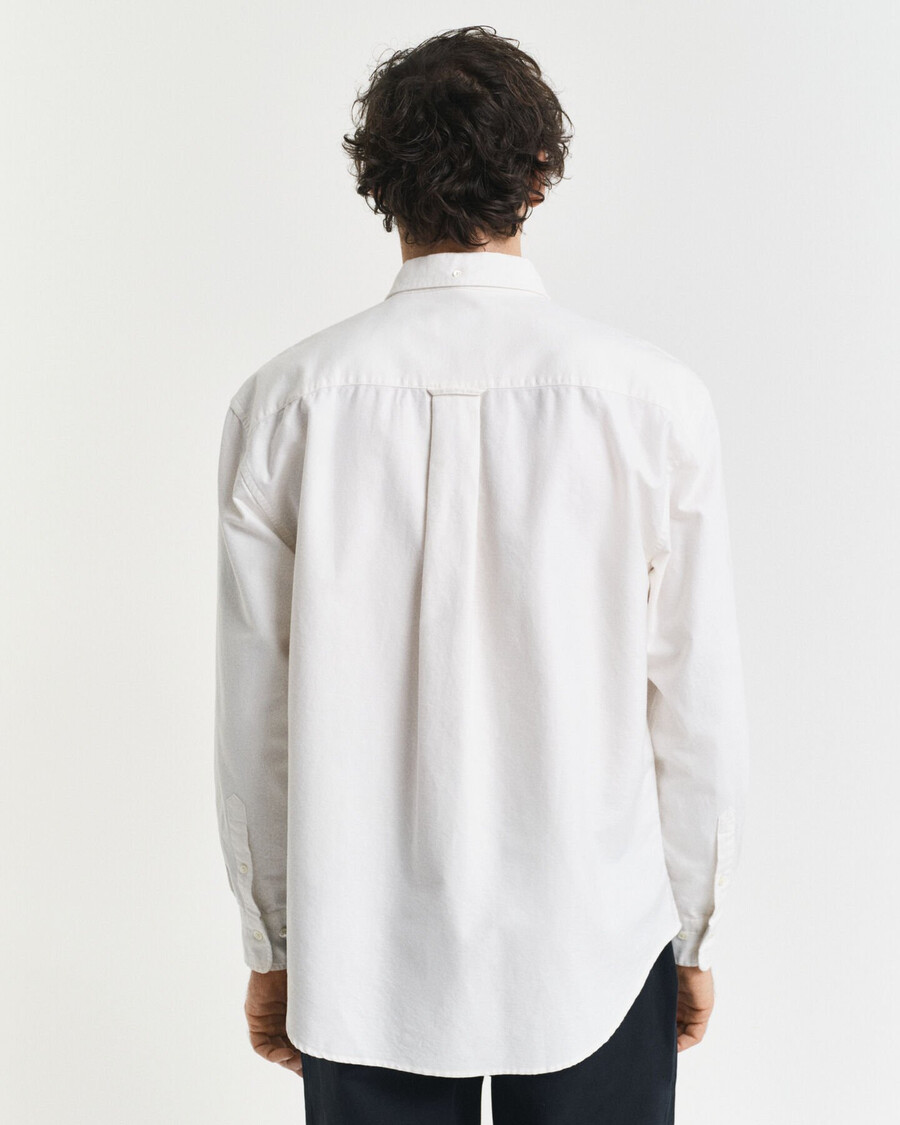 relaxed fit heritage oxford overhemd - eierschaal