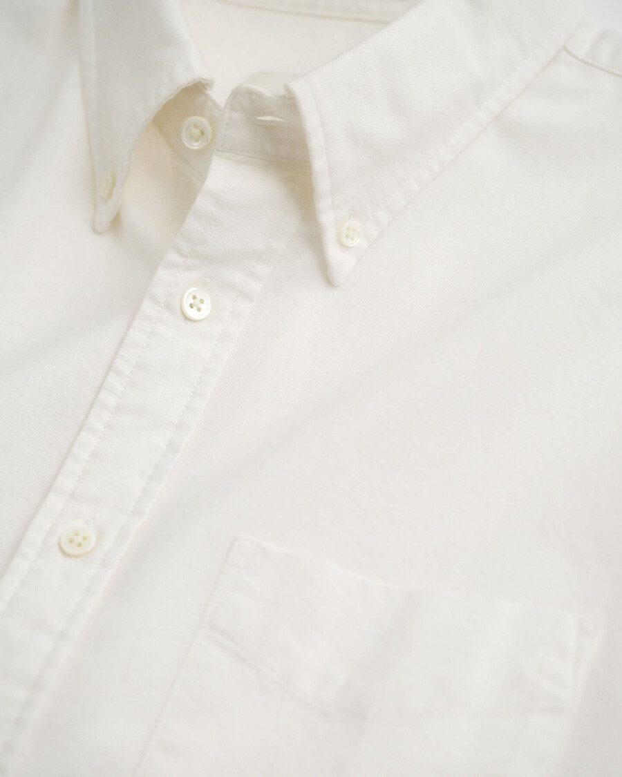 relaxed fit heritage oxford overhemd - eierschaal
