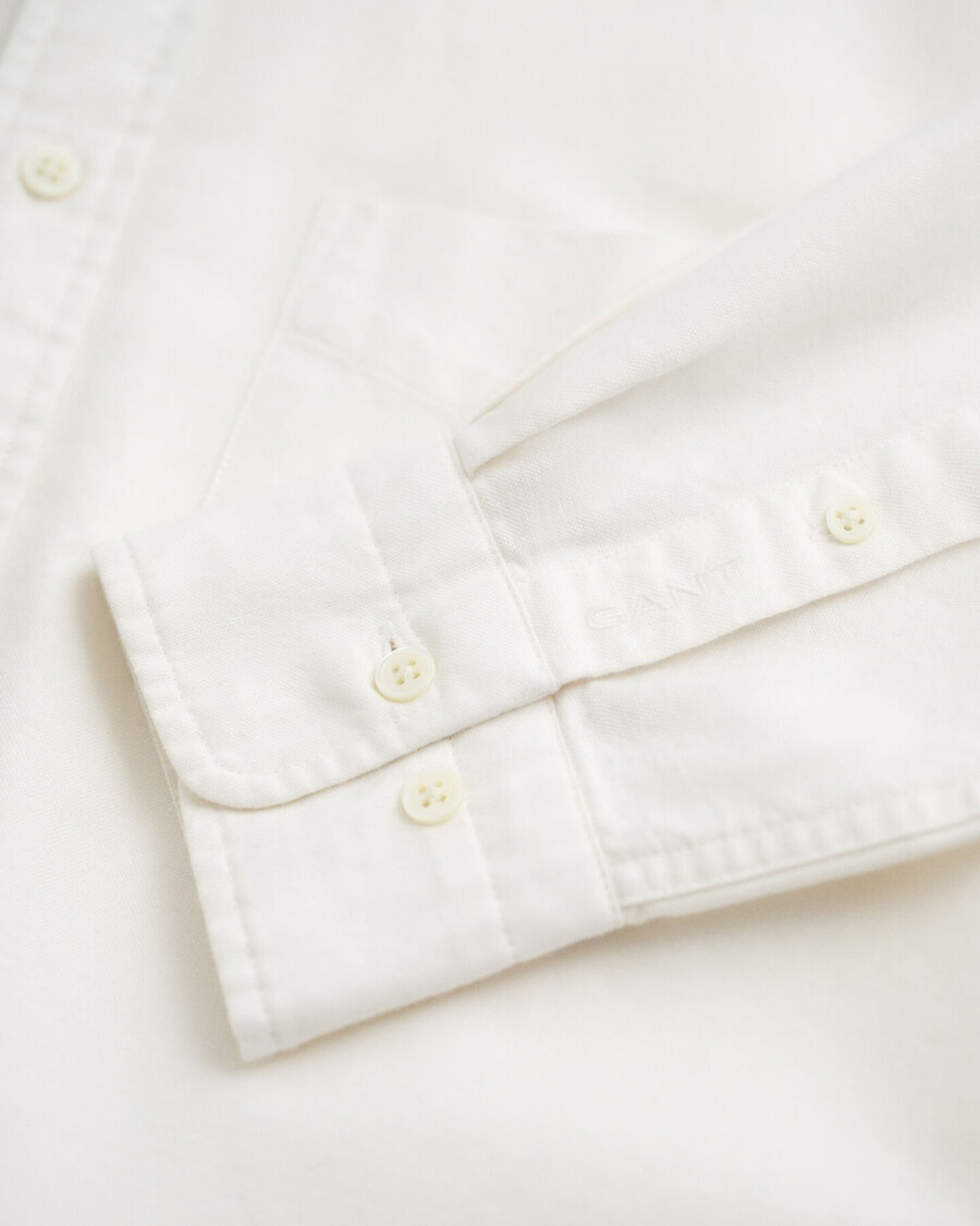 relaxed fit heritage oxford overhemd - eierschaal