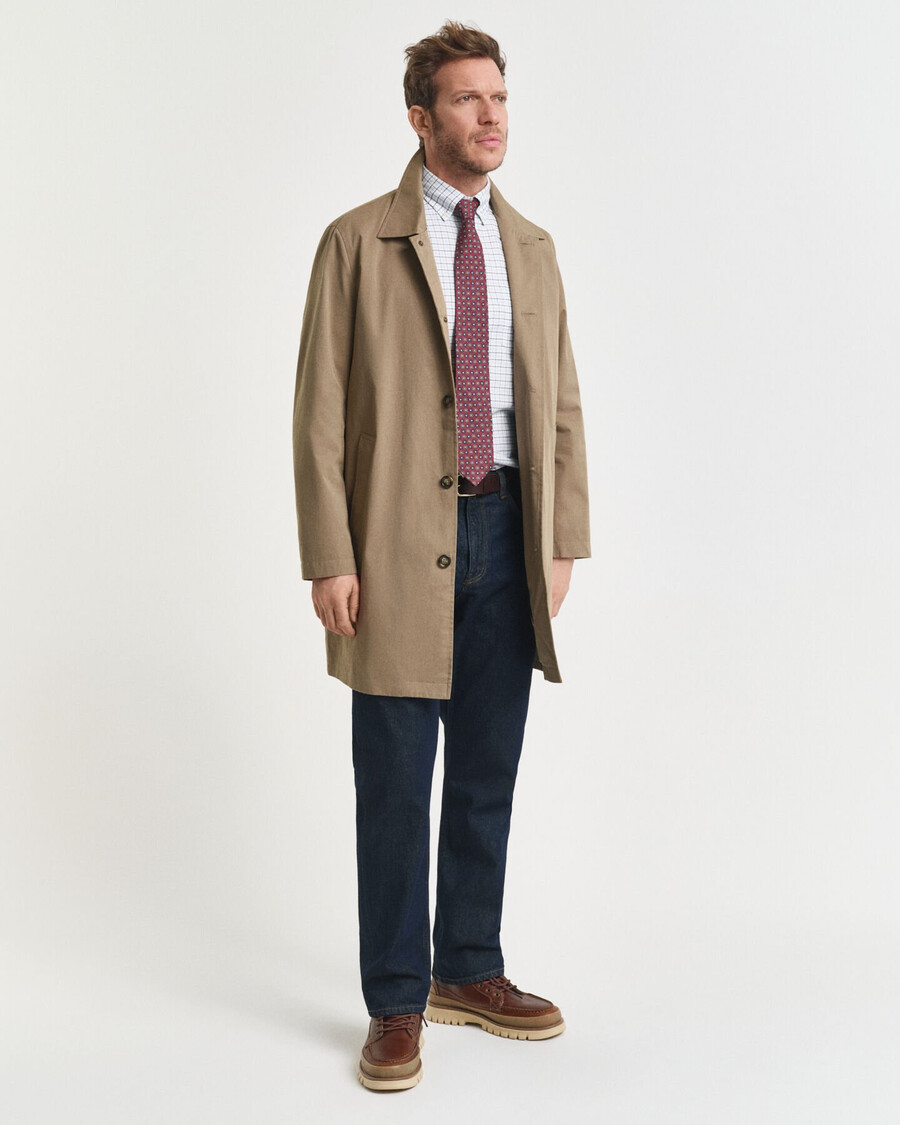 tattersall classic oxford overhemd met normale pasvorm - lichtblauw