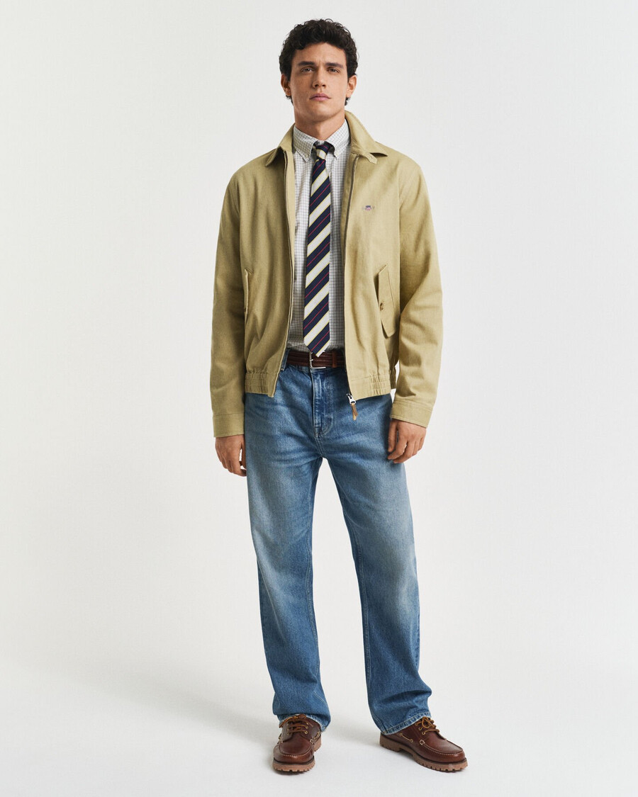 regular fit geruit klassiek poplin overhemd - juniper green
