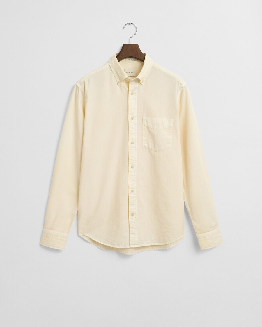 regular fit twill overhemd - crème