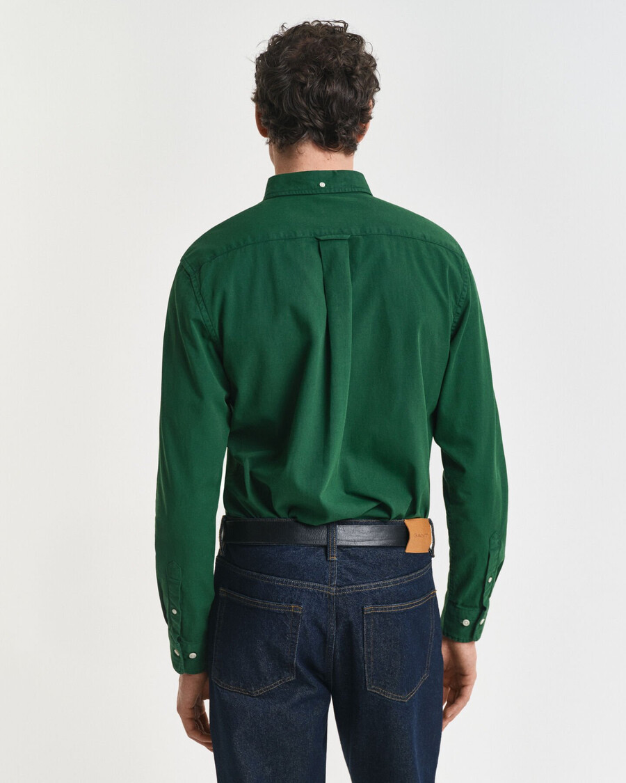 regular fit twill overhemd - bosgroen