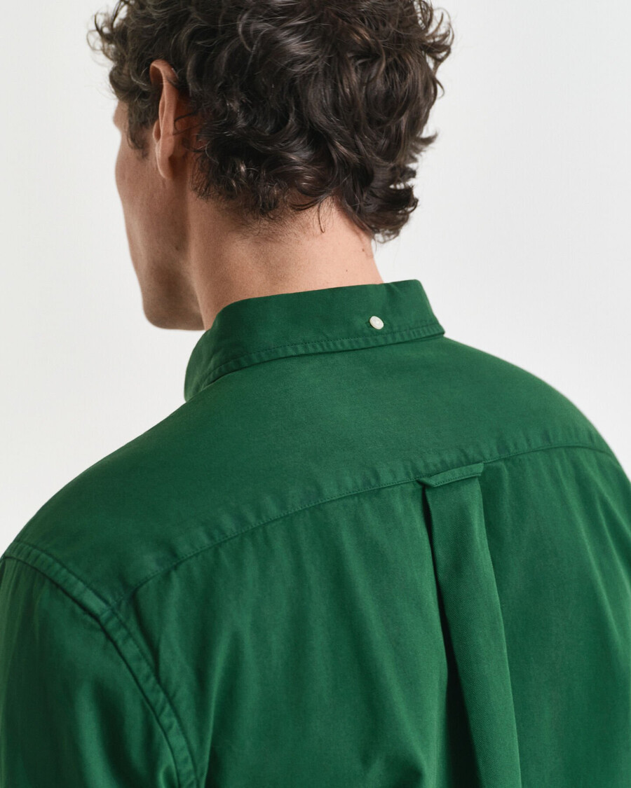regular fit twill overhemd - bosgroen