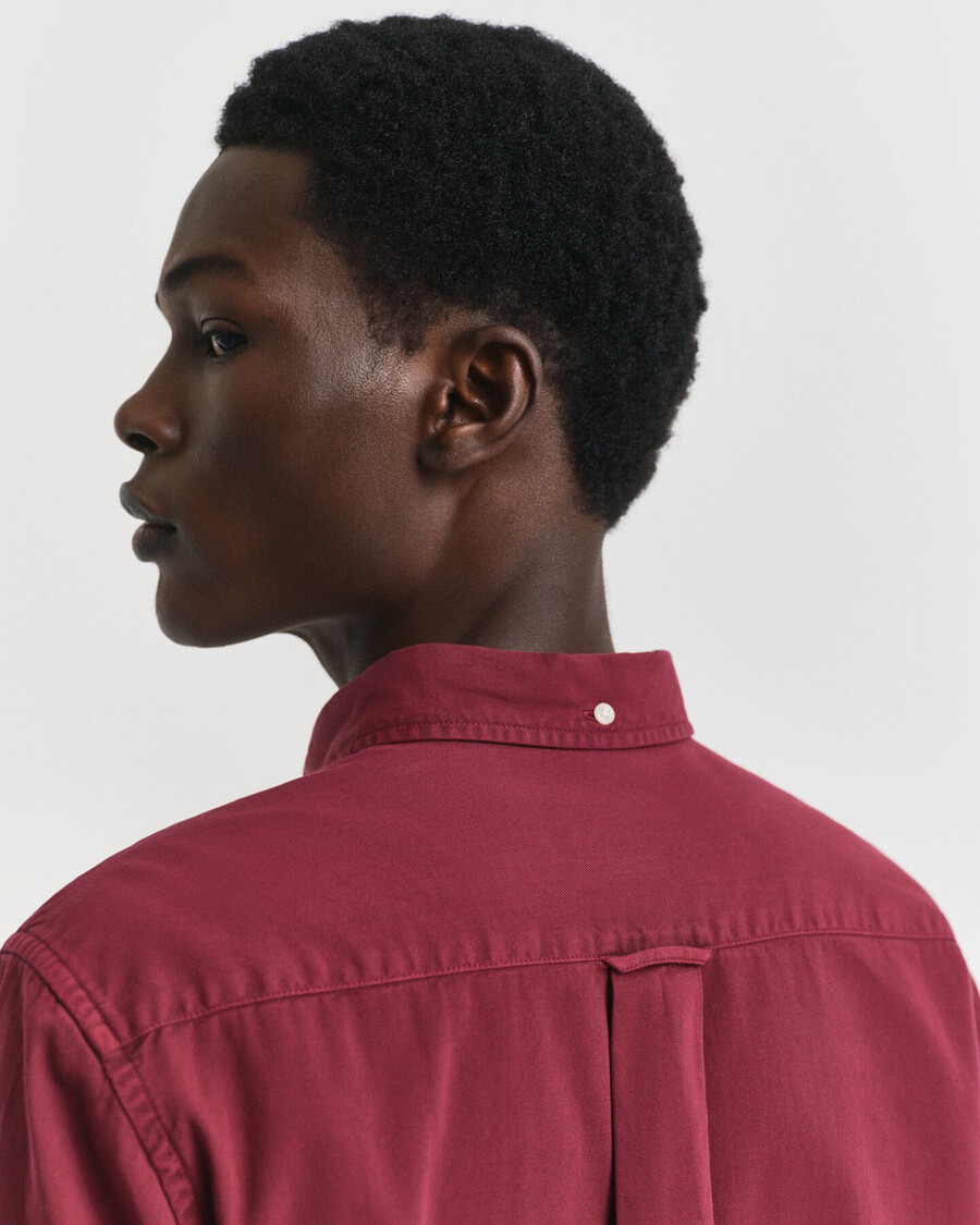 regular fit twill overhemd - plumped red