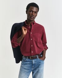 regular fit twill overhemd - plumped red