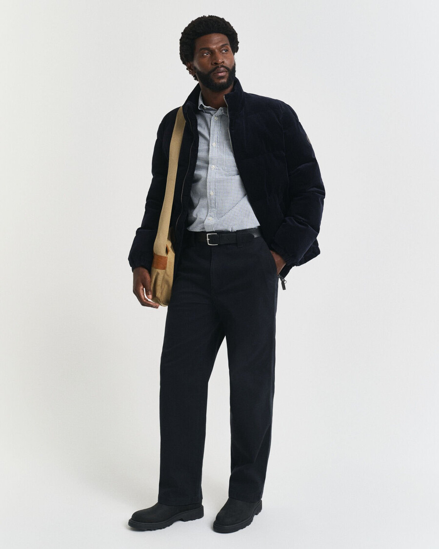 regular fit micro checked classic poplin shirt - bosgroen