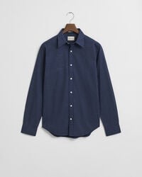regular fit t-shirt met microprint - klassiek blauw
