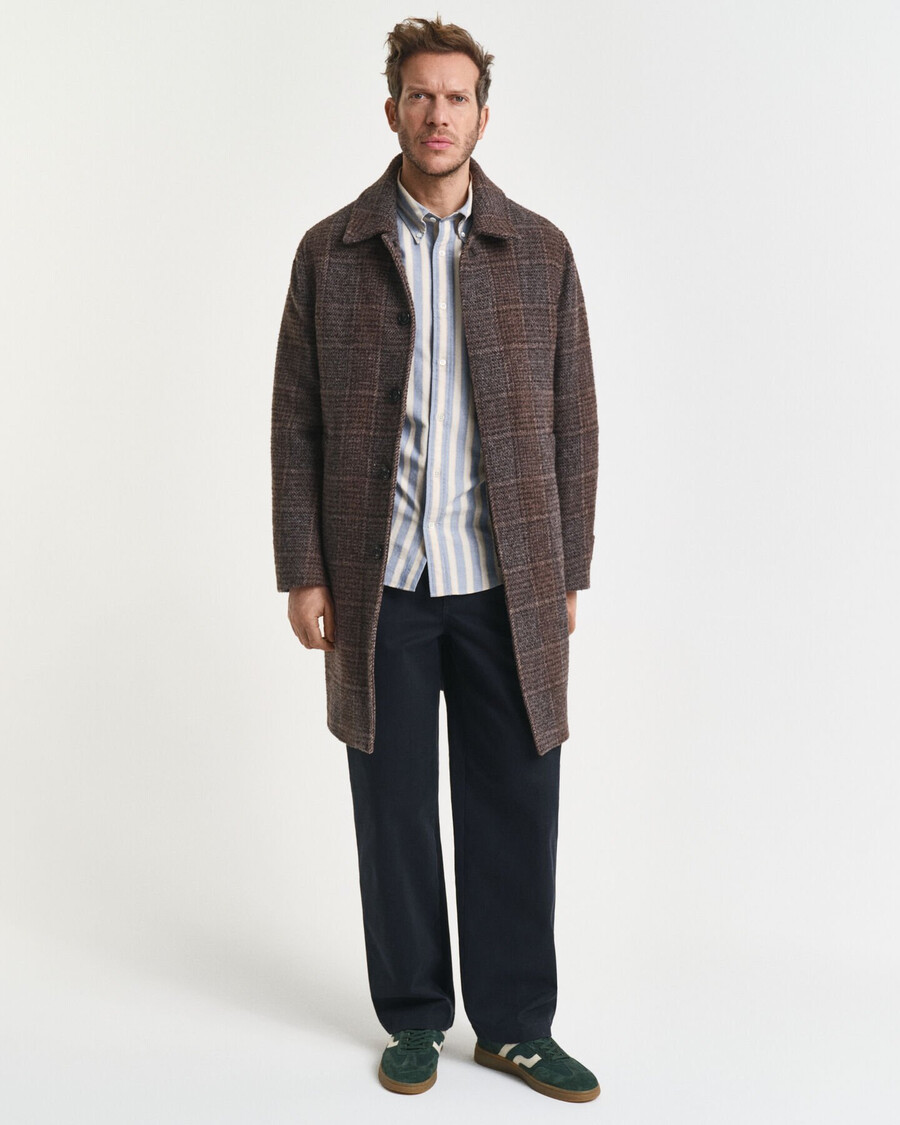 relaxed fit gestreept oxford overhemd in klassieke stijl - blue water