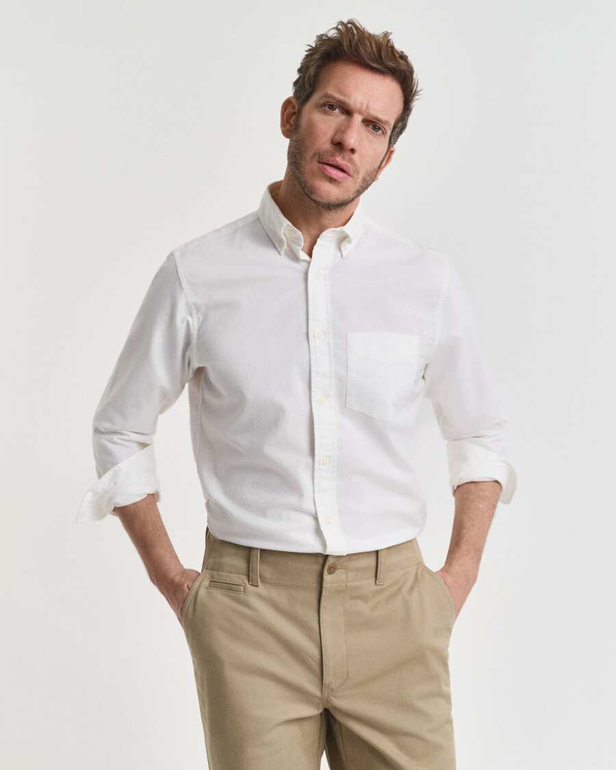 regular fit archive oxford shirt - eierschaal