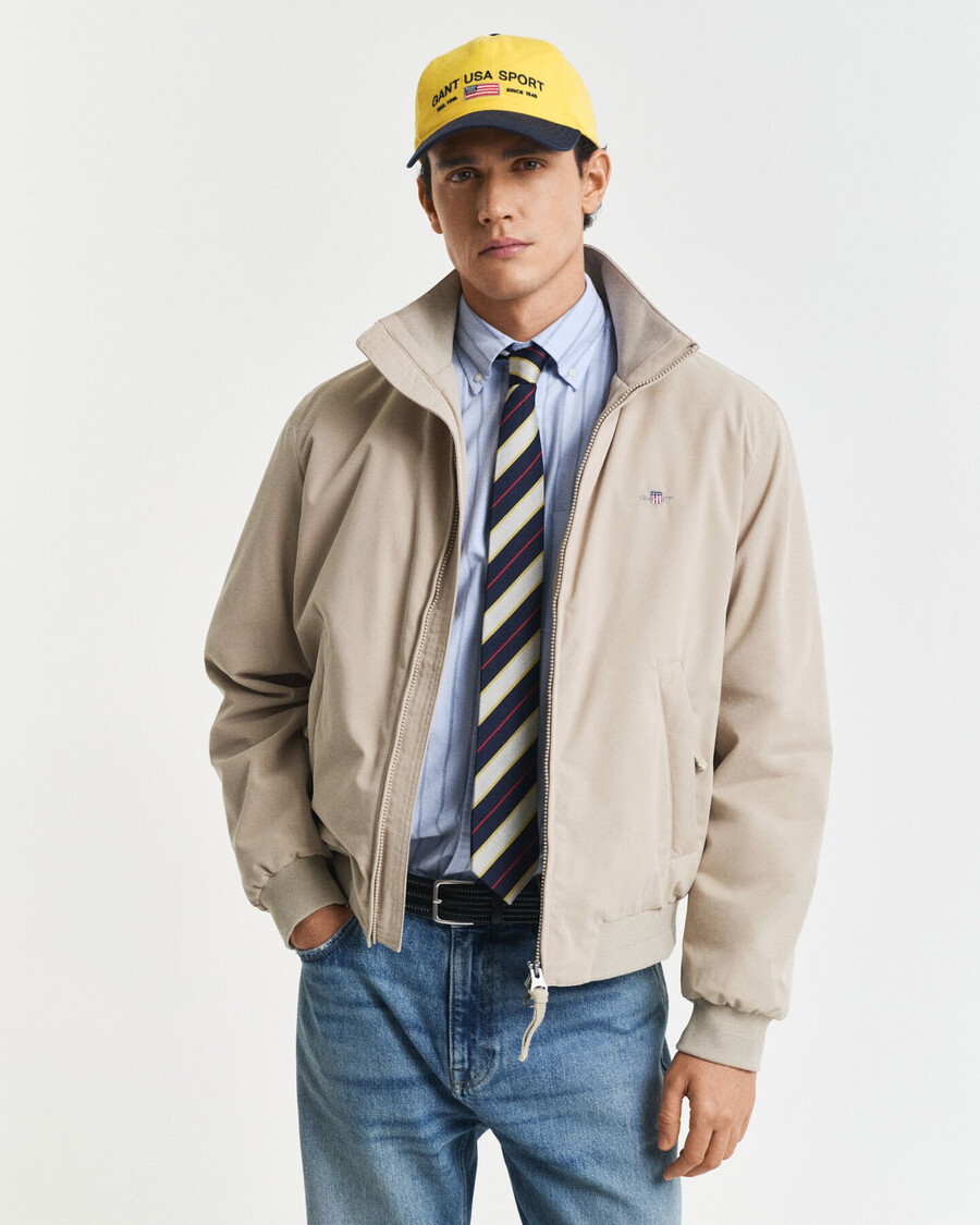 gewatteerde hampshire-jas - betonbeige