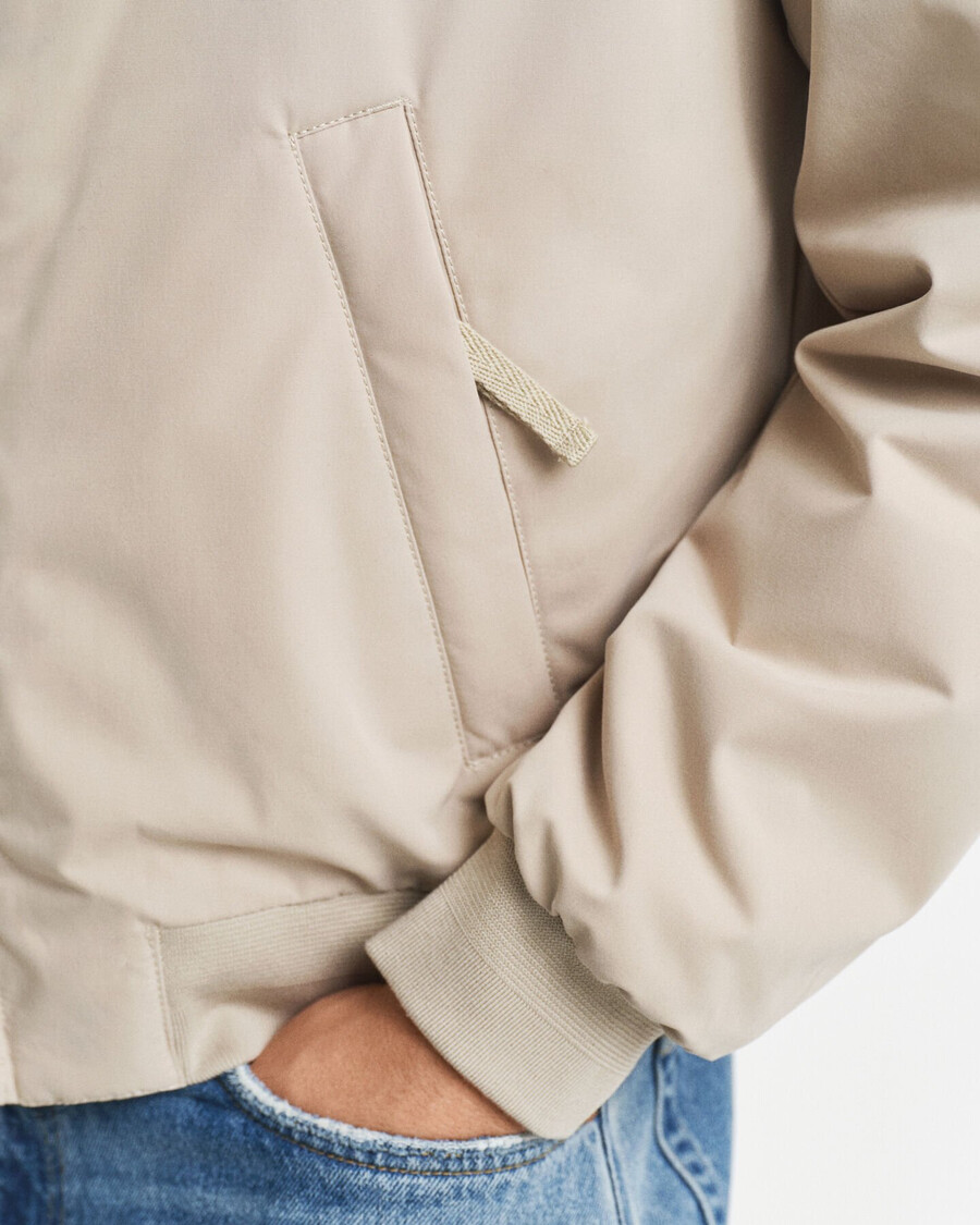 gewatteerde hampshire-jas - betonbeige