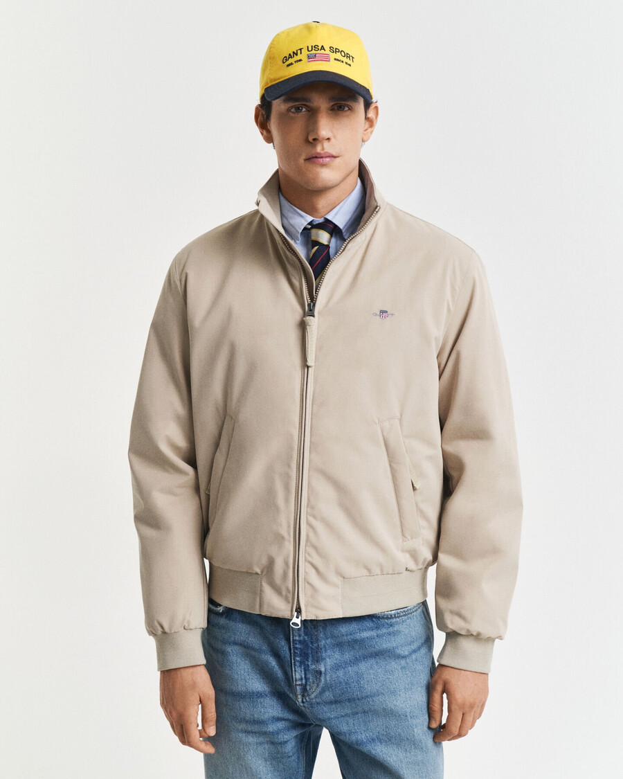 gewatteerde hampshire-jas - betonbeige