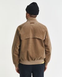 corduroy harrington-jas - licht taupe