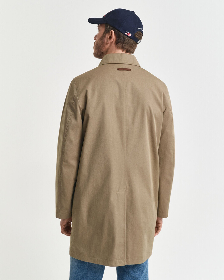 katoenen autojas - licht taupe