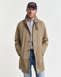 katoenen autojas - licht taupe
