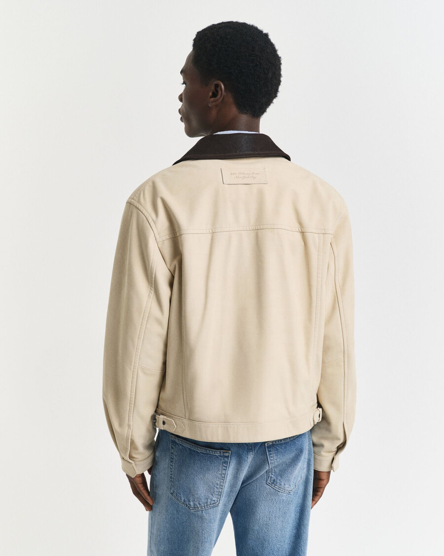 leren rodeo jas - putty