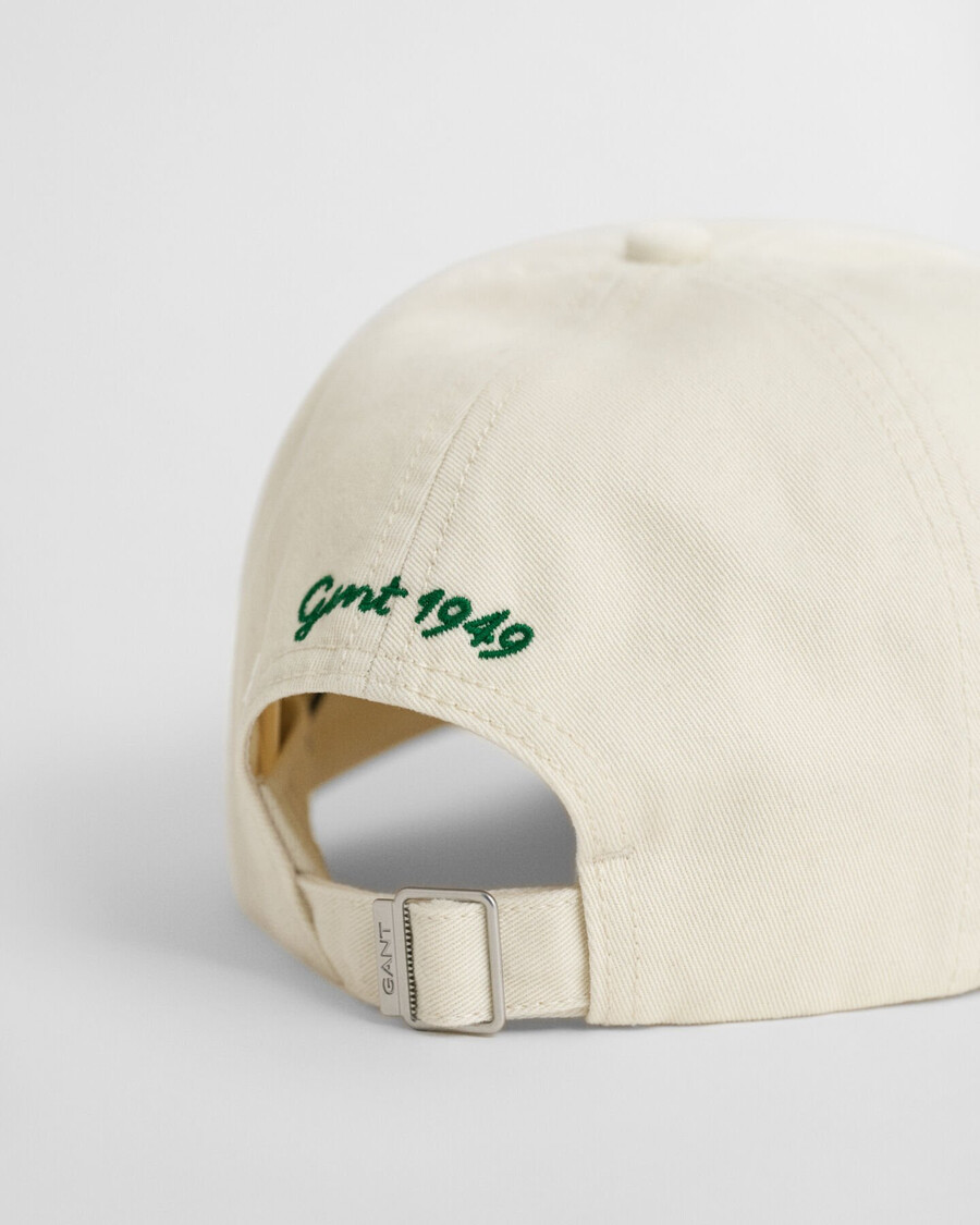 viltpet met grafische print - crème